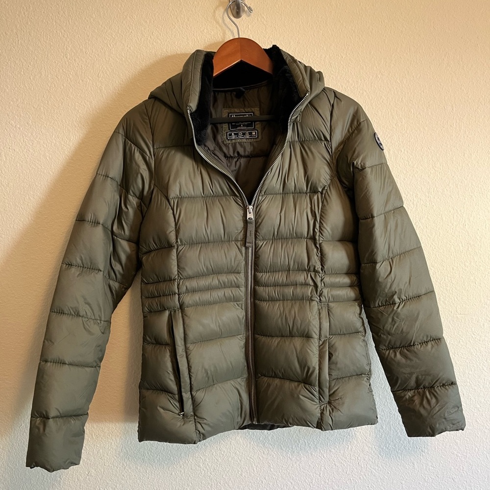 Abercrombie & Fitch Packable Down Jacket Military… - image 1